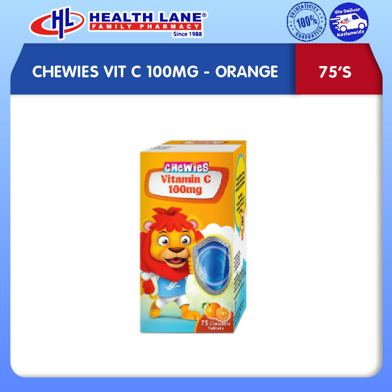 CHEWIES VIT C 100MG- OREN (75'S)